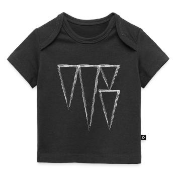 Keilschrift weiß - Baby Premium Organic T-Shirt - Schwarz - Vorne