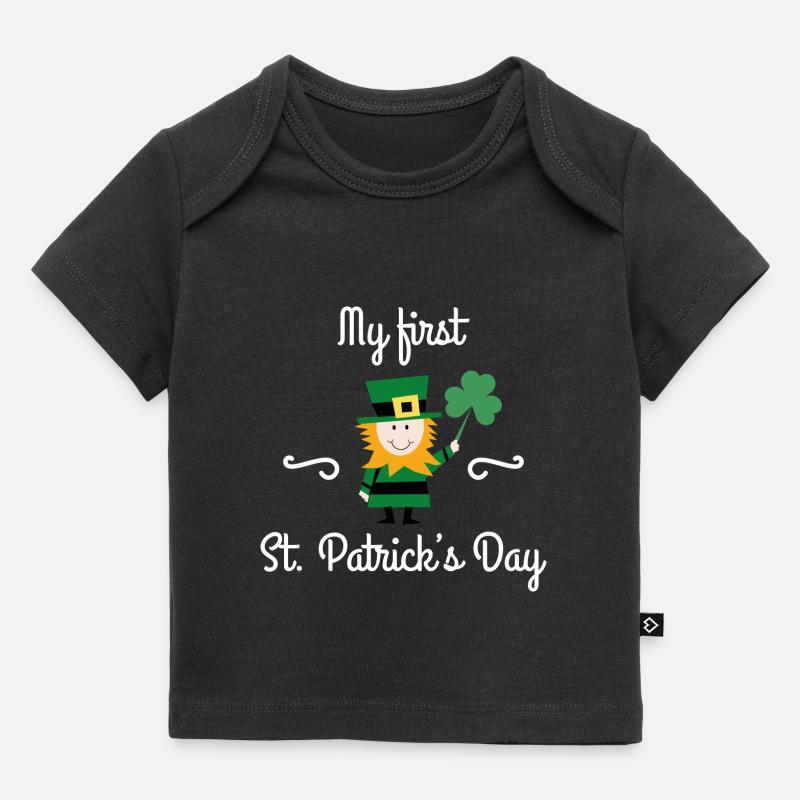 Ma première Saint-Patrick - T-shirt Premium bébé bio - noir