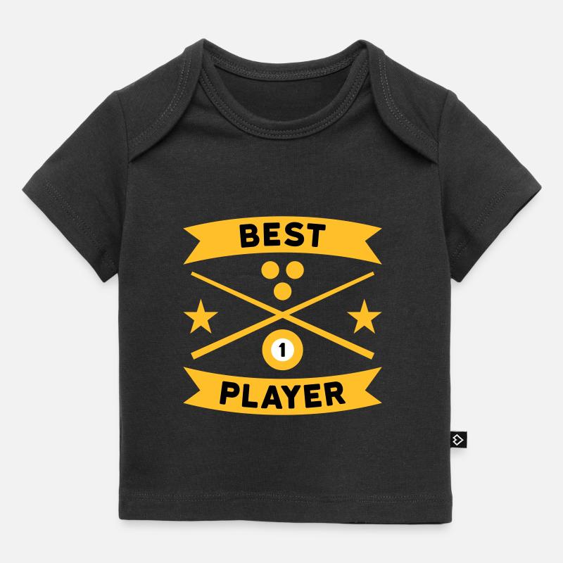 Meilleurs joueurs de billard, queues de billard, boules de billard - T-shirt Premium bébé bio - noir