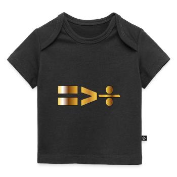 Equality is greater than division Black History - Baby Premium Organic T-Shirt - Schwarz - Vorne