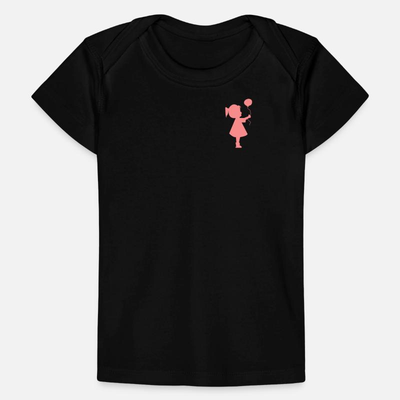 Mädchen mit Luftballon Baby Premium Organic T-Shirt
