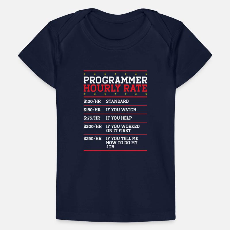 Programmer Hourly Rate Support Coder Labor IT Baby Premium Organic T-shirt