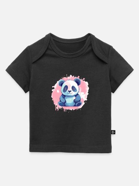 Panda - Baby Premium Organic T-Shirt - Schwarz
