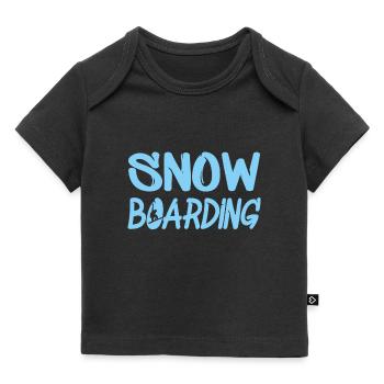 Snowboard - Baby Premium Organic T-Shirt - Schwarz - Vorne