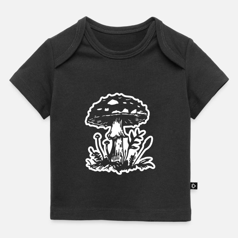 Cueilleur de champignons - T-shirt Premium bébé bio - noir
