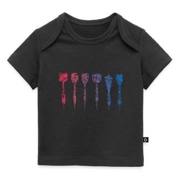 Darts Doodle Colors Darts Darts Darts - Baby Premium Organic T-shirt - black - Front