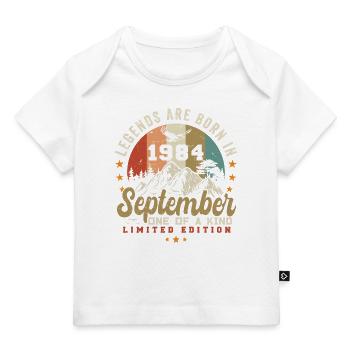 September 1984, born in 1984 - Baby Premium Organic T-shirt - dark navy - Front