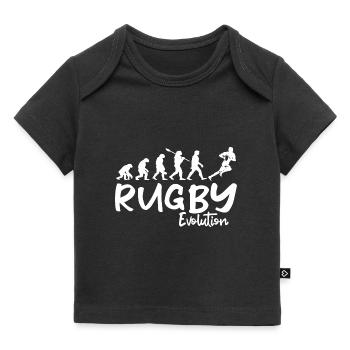 RUGBY - Rugby Sport - Rugby Humour - T-shirt Premium bébé bio - noir - Devant