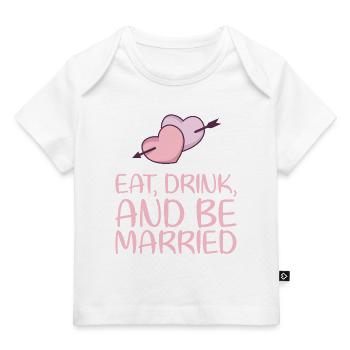 Manger boire et épouser son mariage Conception pour - T-shirt Premium bébé bio - marine foncé - Devant