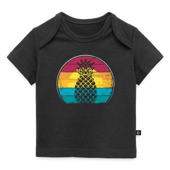 Ananas-retro-design Für Strandliebhaber Ananas - Baby Premium Organic T-Shirt - Schwarz - Vorne