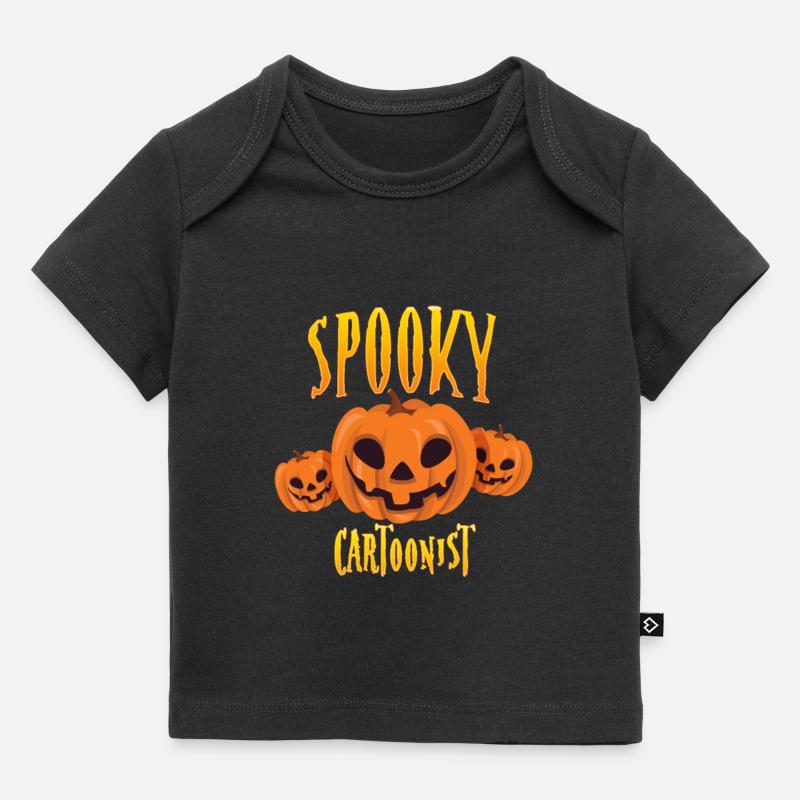 Dessinateur effrayant - T-shirt Premium bébé bio - noir