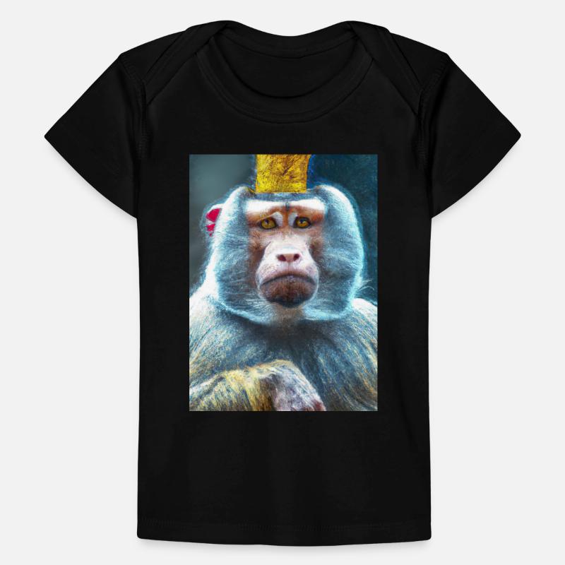 Affe mit Krone Baby Premium Organic T-Shirt