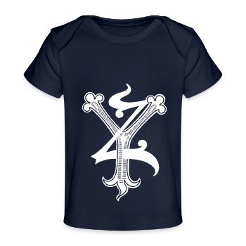 Buchstaben YZ Rapp art - Baby Premium Organic T-Shirt - Dunkelnavy - Vorne
