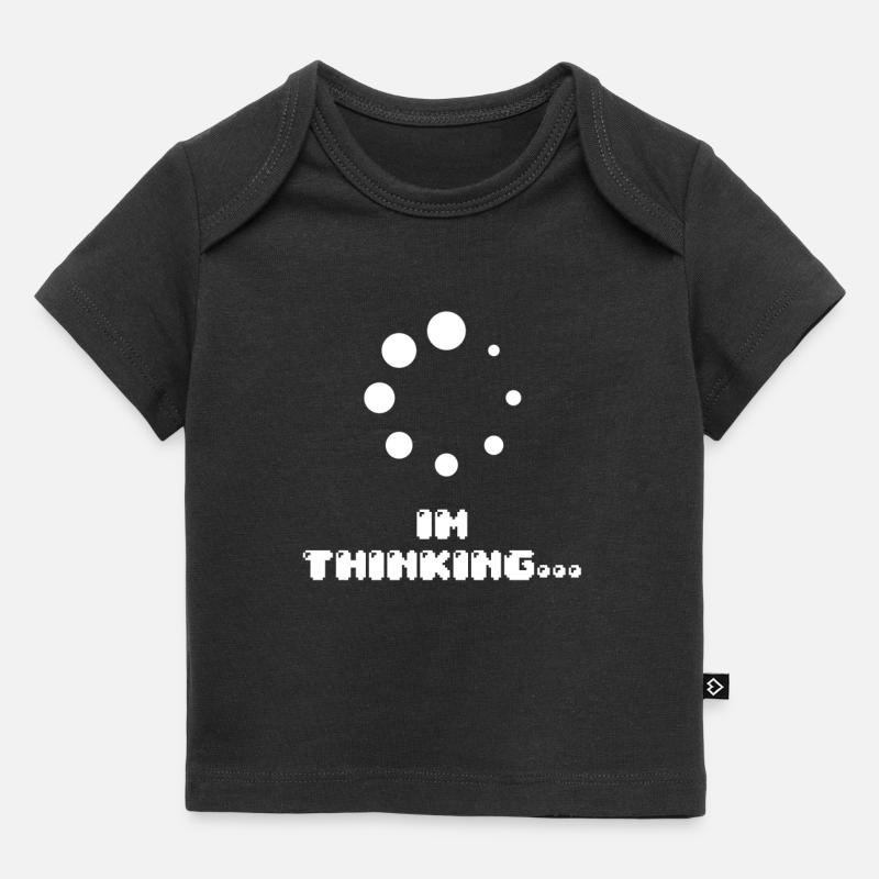 Computer Buffering Geek Pun Apparel - T-shirt Premium bébé bio - noir