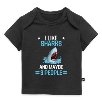 Ocean Animal Predator Sea Animal Gift Shark - Baby Premium Organic T-shirt - black - Front