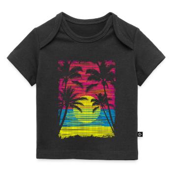 Sunset Paradise - Baby Premium Organic T-Shirt - Schwarz - Vorne