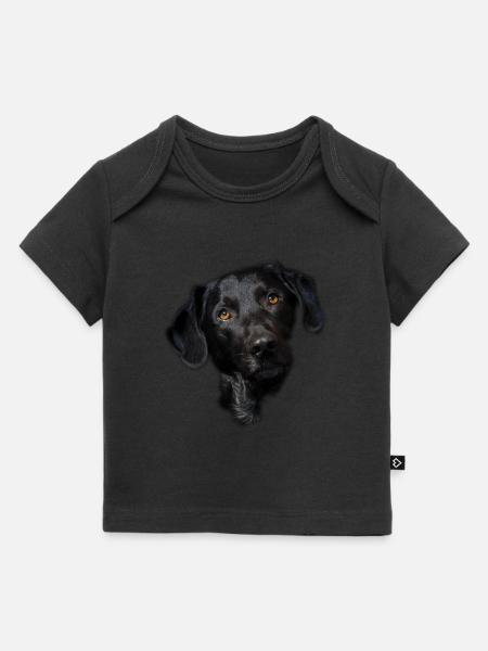 Schwarzes Labrador-Hundegesicht - Baby Premium Organic T-Shirt - Schwarz