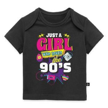 90er Jahre - Baby Premium Organic T-Shirt - Schwarz - Vorne