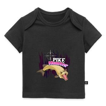 Brochet - T-shirt Premium bébé bio - noir - Devant