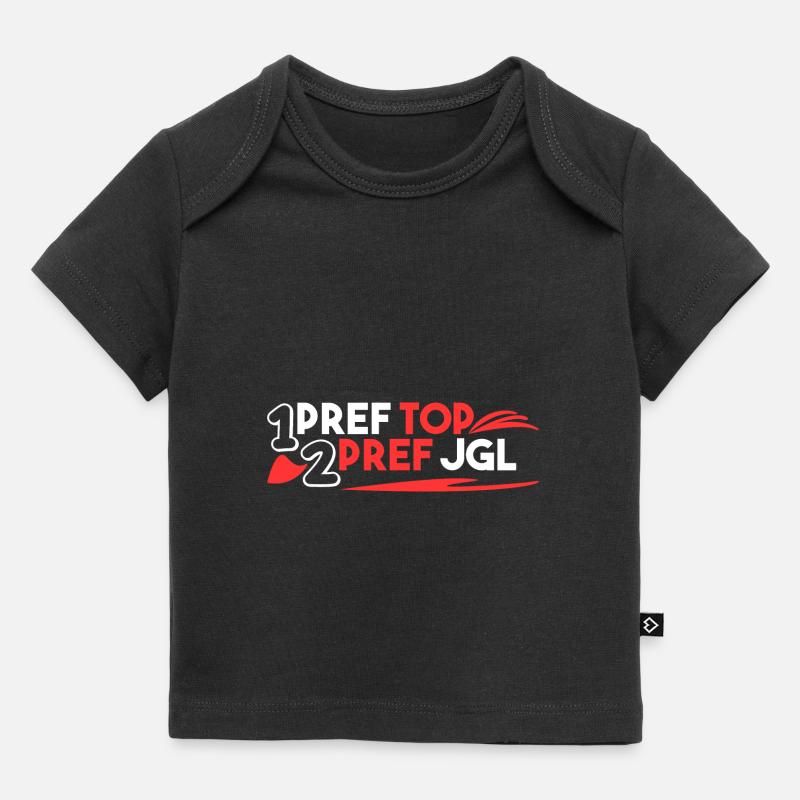 1. Préf Top 2. Préf JGL - T-shirt Premium bébé bio - noir