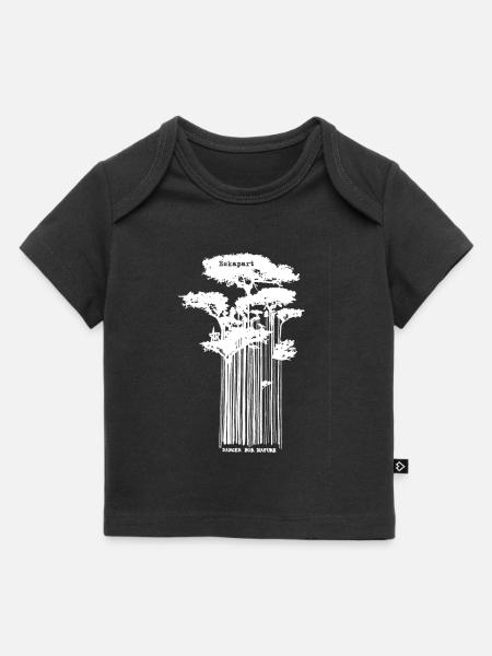 Danger 4 Nature logo white - Baby Premium Organic T-Shirt - Schwarz
