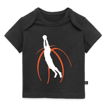 Basketball basketball hoop throwing basketball players - Baby Premium Organic T-shirt - black - Front