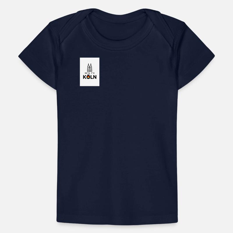Cologne Compass 50°N 7°E Skyline Baby Premium Organic T-shirt