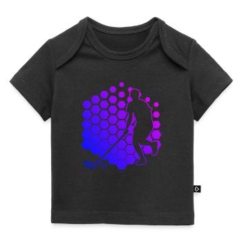 Floorball Hockey Salibandy Floorball Men - Baby Premium Organic T-shirt - black - Front