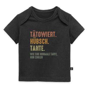 Tätowiert Hübsch Tante - Baby Premium Organic T-Shirt - Schwarz - Vorne