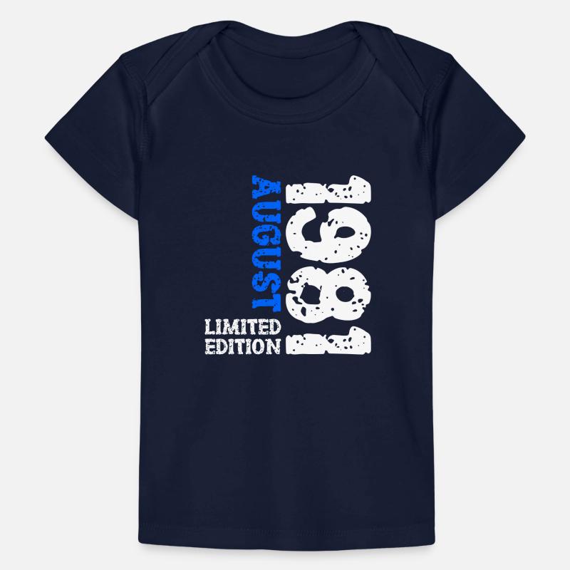 1981 Août Édition Limitée 42e Tenue d’anniversaire T-shirt Premium bébé bio