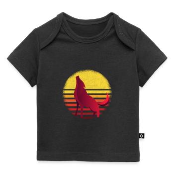 Wolf Wölfe Heulen - Baby Premium Organic T-Shirt - Schwarz - Vorne
