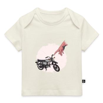 Simme fahren Schwalbe Simson KR50 KR51 S50 S51 - Baby Premium Organic T-Shirt - Dunkelnavy - Vorne