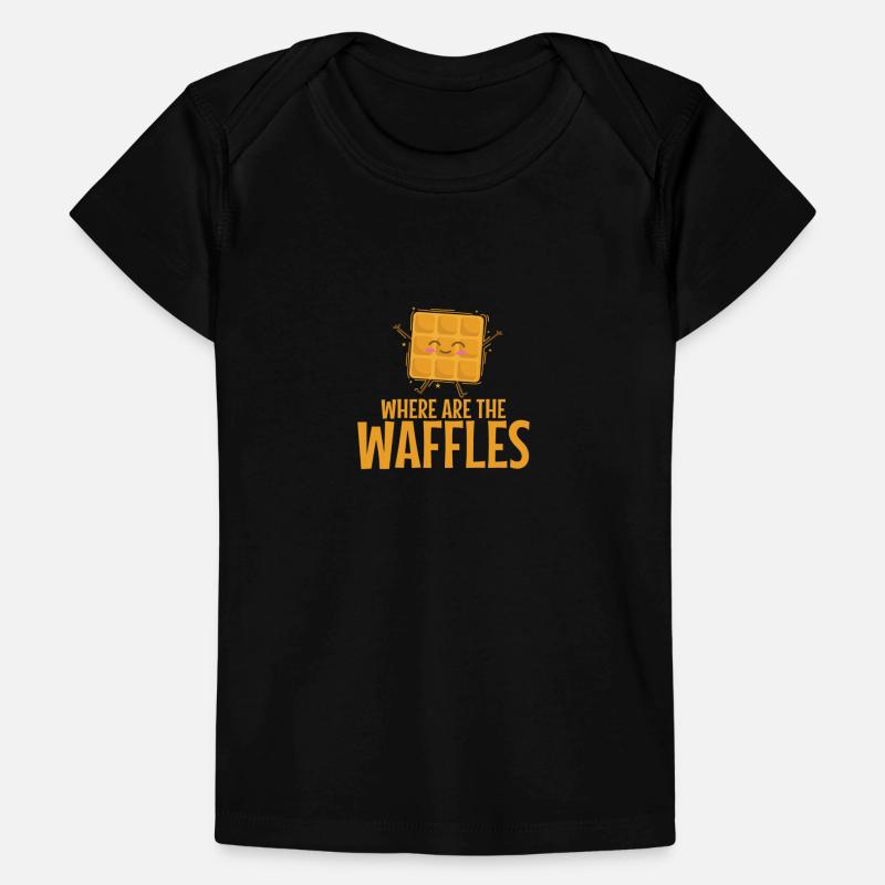 Where are the Waffles Snack Gebäck Bäcker Baby Premium Organic T-Shirt