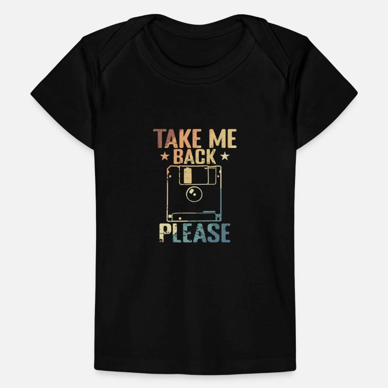 Take me back Please Floppy Disk Module de stockage rétro T-shirt Premium bébé bio