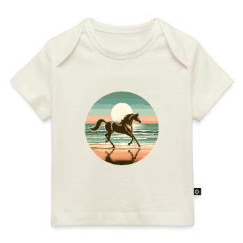 Art du cheval arabe - T-shirt Premium bébé bio - marine foncé - Devant
