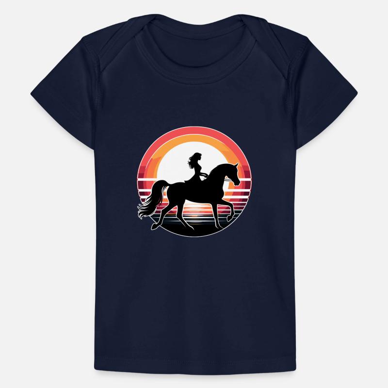 Arabisches Pferd Mädchen Baby Premium Organic T-Shirt