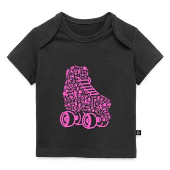 Rollschuhe Rollschuh Damen Mädchen Roller Skates - Baby Premium Organic T-Shirt - Schwarz - Vorne