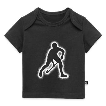 Joueurs de hockey Hockey Garçons Hockey sur gazon masculin - T-shirt Premium bébé bio - noir - Devant