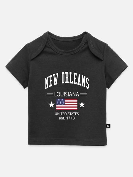 New Orleans - Baby Premium Organic T-Shirt - Schwarz