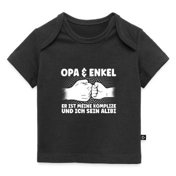 Opa Enkel Großvater Geschenk - Baby Premium Organic T-Shirt - Schwarz - Vorne