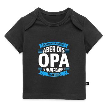 Opa Bayerisch Opas Geschenk - Baby Premium Organic T-Shirt - Schwarz - Vorne