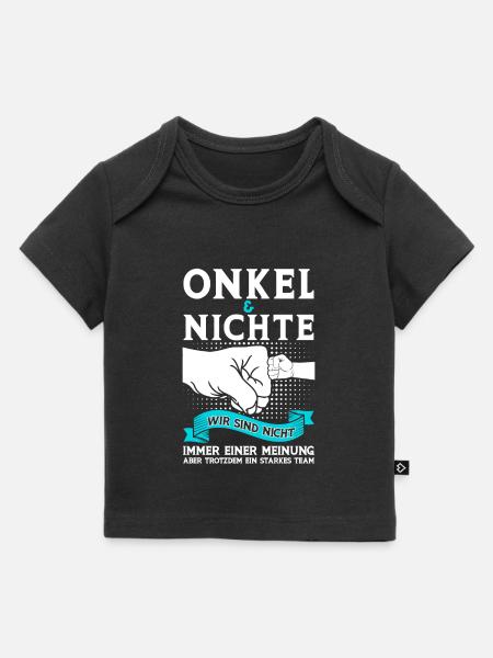 Onkel Nichte Nichten Geschenk - Baby Premium Organic T-Shirt - Schwarz