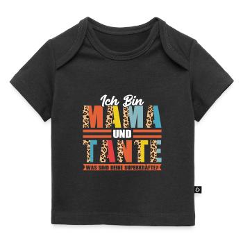 Mama Tante Mutter Geschenk - Baby Premium Organic T-Shirt - Schwarz - Vorne