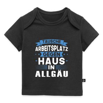 Allgäu Schwäbisch Süddeutschland Geschenk - Baby Premium Organic T-Shirt - Schwarz - Vorne