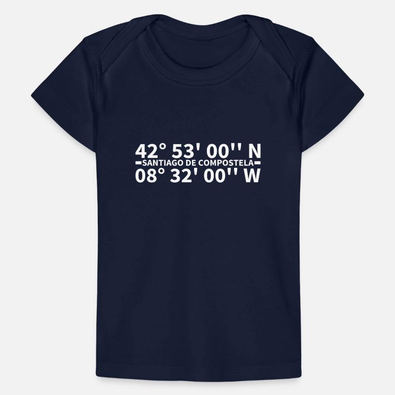 Santiago de Compostela coordinates Baby Premium Organic T-shirt