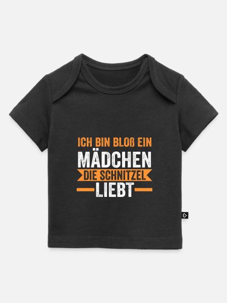 Schnitzel Mädchen Schnitzel Mädchen Geschenk - Baby Premium Organic T-Shirt - Schwarz