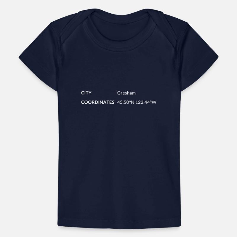 Coordonnées de Gresham, Oregon, États-Unis T-shirt Premium bébé bio