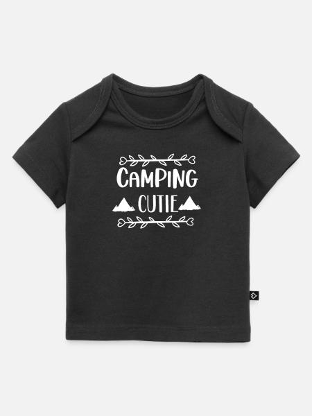 Camping Cutie - Baby Premium Organic T-Shirt - Schwarz