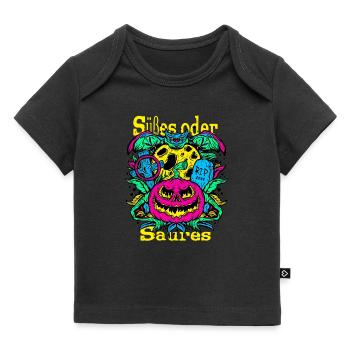 Süßes oder saures - Halloween Motiv - Baby Premium Organic T-Shirt - Schwarz - Vorne