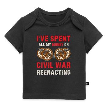American > Civil War, U.S. - Baby Premium Organic T-shirt - black - Front